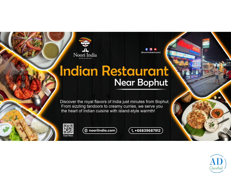 Noori India - The Best Indian Restaurant Near Bophut Serving Authentic Flavors of India