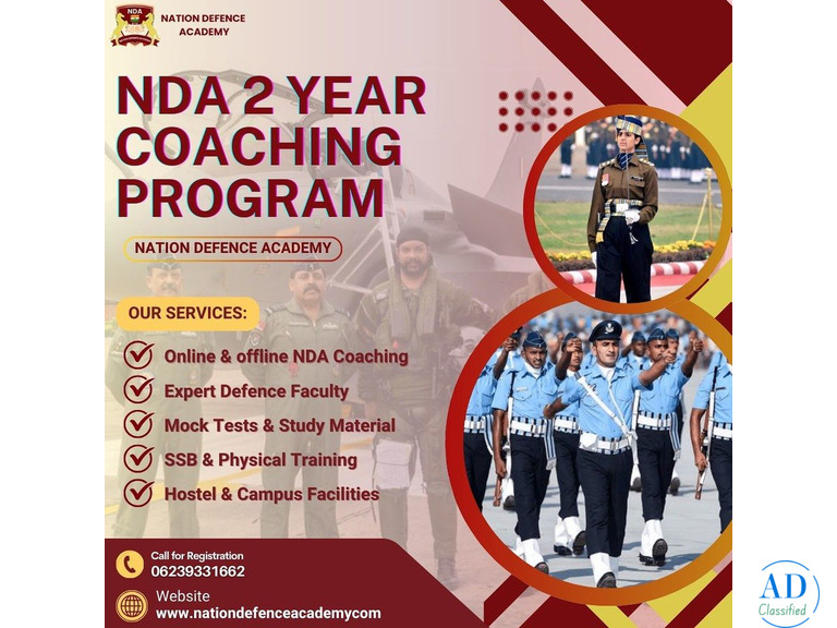 NDA 2 Year Coaching Program in  Delhi