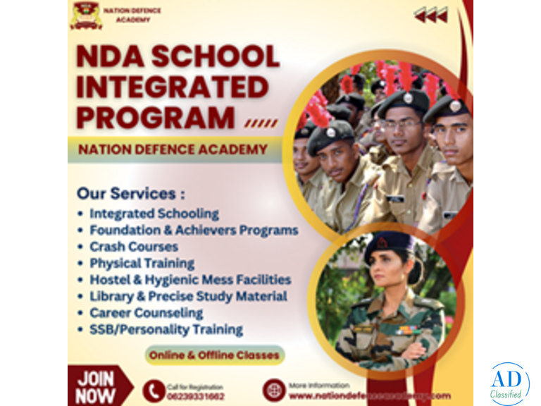 NDA With Schooling after 10th in Chandigarh