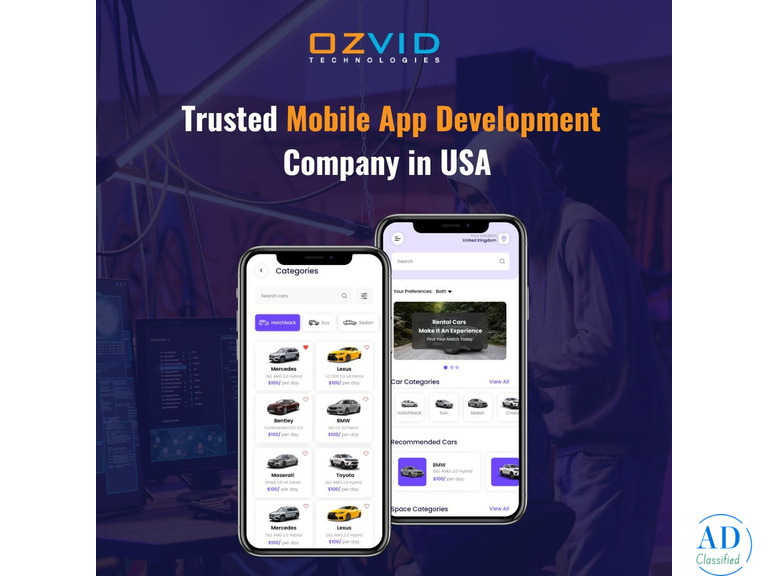 Top-Rated Mobile App Development Company in California – OZVID Technologies