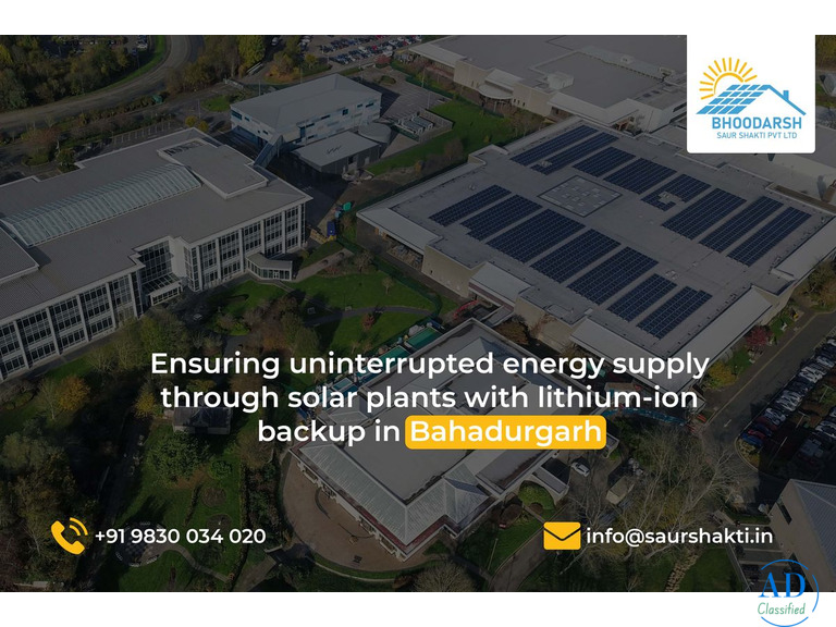 Top Solar Plant with Lithium Backup Providers in Bahadurgarh