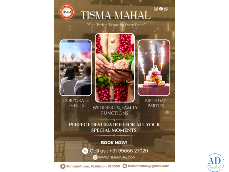 Best Marriage Hall in Madurai for Every Celebration