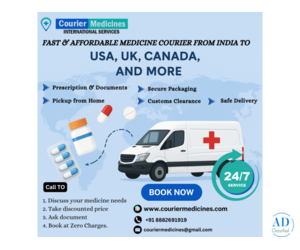 Fast & Affordable Medicine Courier from India to USA