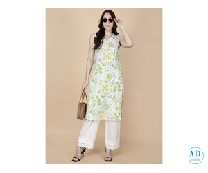 Elegant 2 Piece Floral Green Suit – Pretty Lady