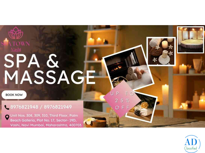 Spa Town Vashi Expert Massage spa Therapies 8976821949