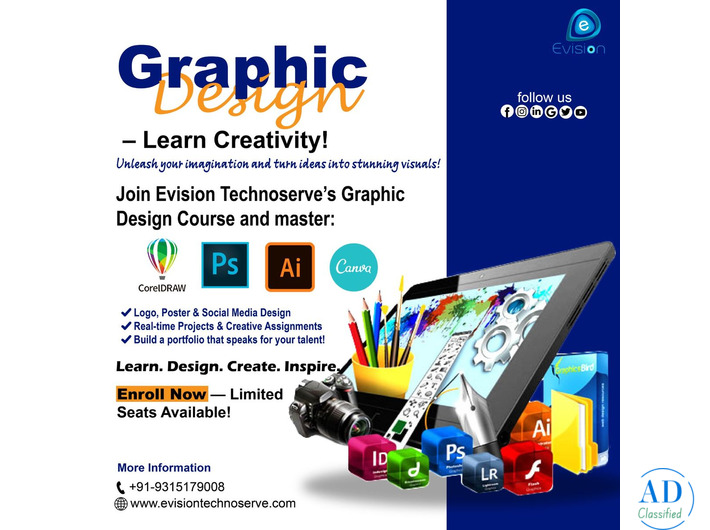 Graphic Design – Learn Creativity Design Future - Evision Technoserve