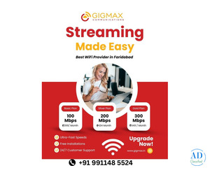 Best WiFi Provider in Faridabad – Gigmax Internet