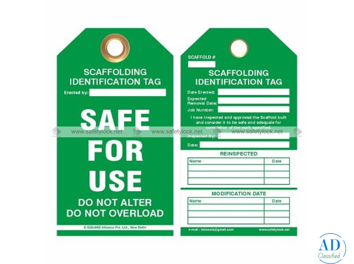 Buy Scaffolding Tags & Holders - Ensure Safe Access and Inspection