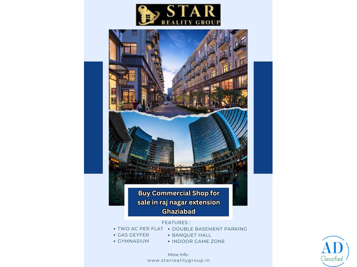 Buy Commercial Shop for sale in raj nagar extension Ghaziabad