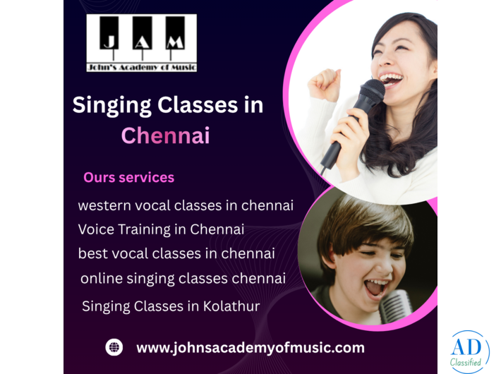 Singing Classes in Chennai –  John’s Academy of Music