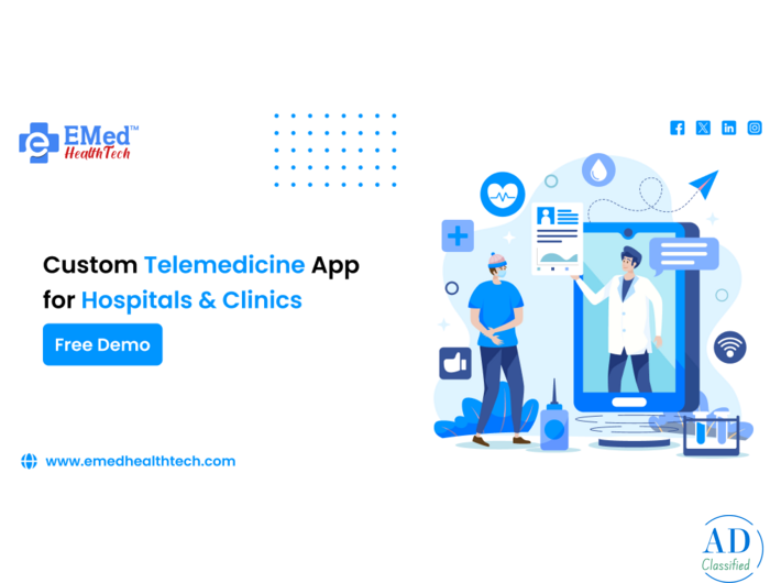 Custom Telemedicine App for Hospitals & Clinics – Free Demo