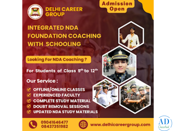 NDA Coaching with  schooling  in  Bhopal