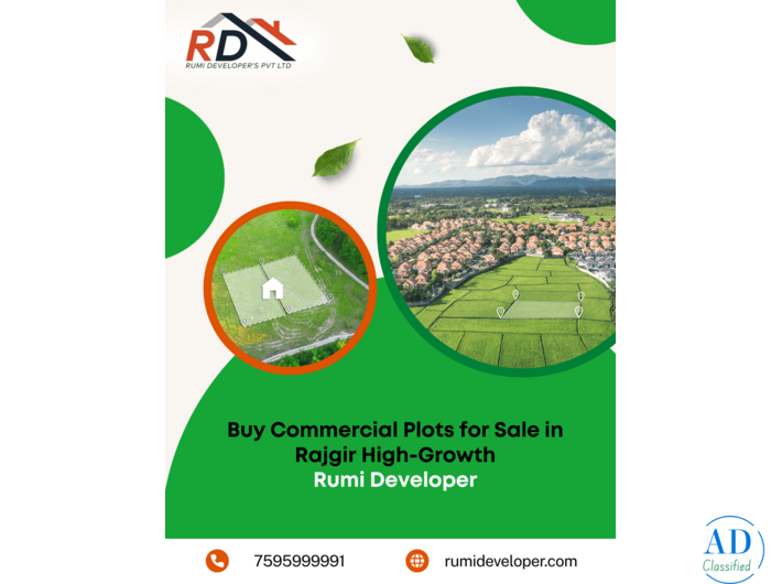 Buy Commercial Plots for Sale in Rajgir | High-Growth Rumi Developer