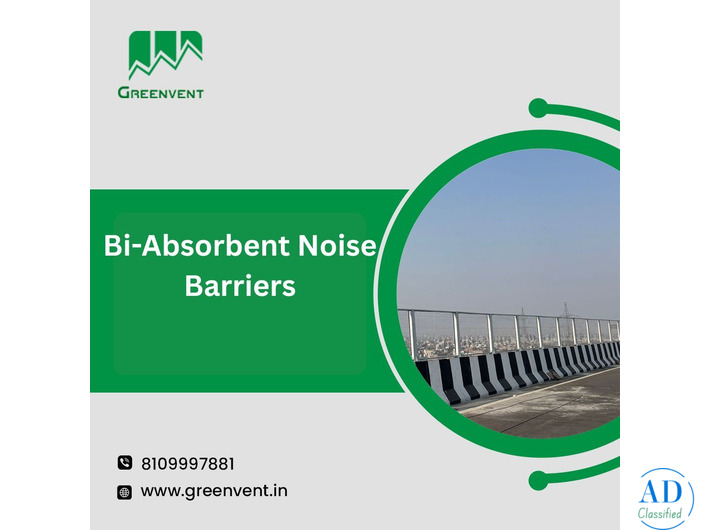 High-Performance Bi-Absorbent Noise Barriers for Sound Control