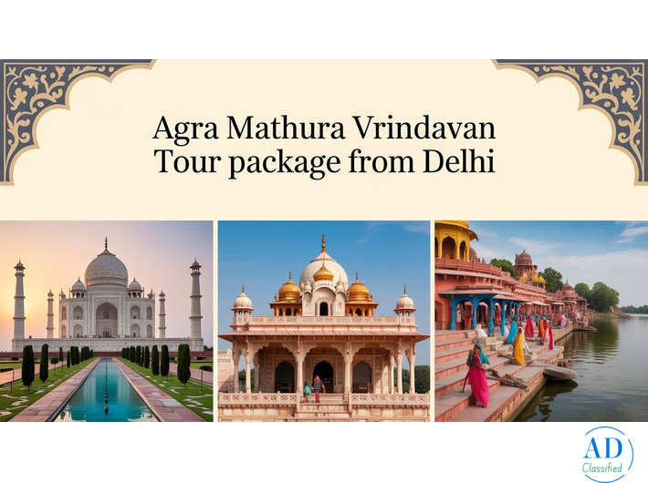 Delhi to Agra Mathura Vrindavan tour package
