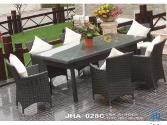 Indoor Outdoor Wicker Dining Set , JHA-028C