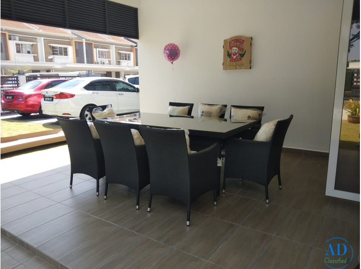 Indoor Outdoor Wicker Dining Set , JHA-028C