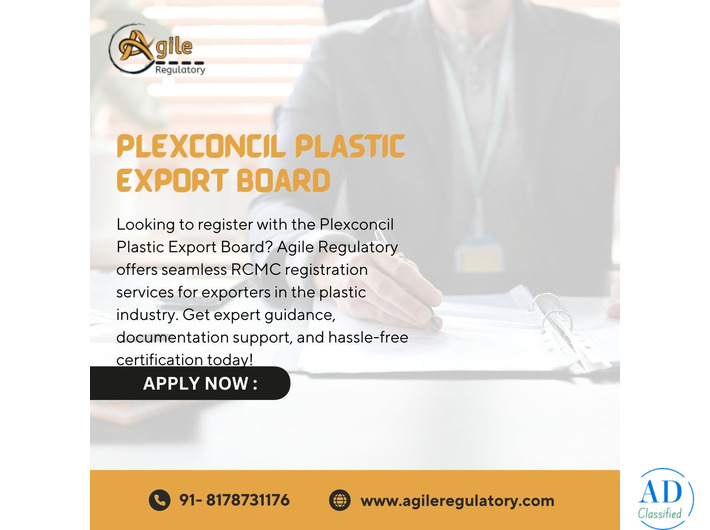 Plexconcil Plastic Export Board RCMC Registration Consultants – Agile Regulatory