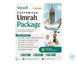 Superb Umrah Customised Umrah Packages