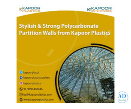 Stylish and Strong Polycarbonate Partition Walls from Kapoor Plastics