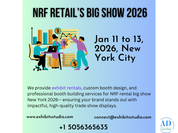 Custom Trade Show Booth Design & Rental for NRF Retail’s BIG Show 2026