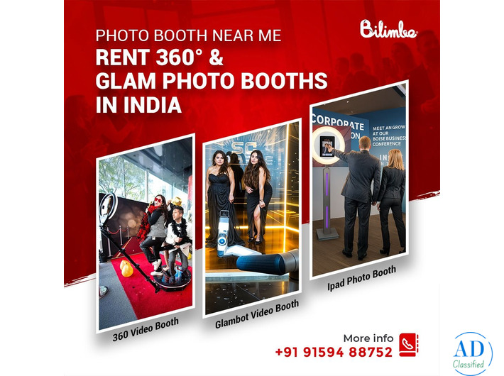 Photo Booth Near Me | Rent 360° & Glam Photo Booths in India