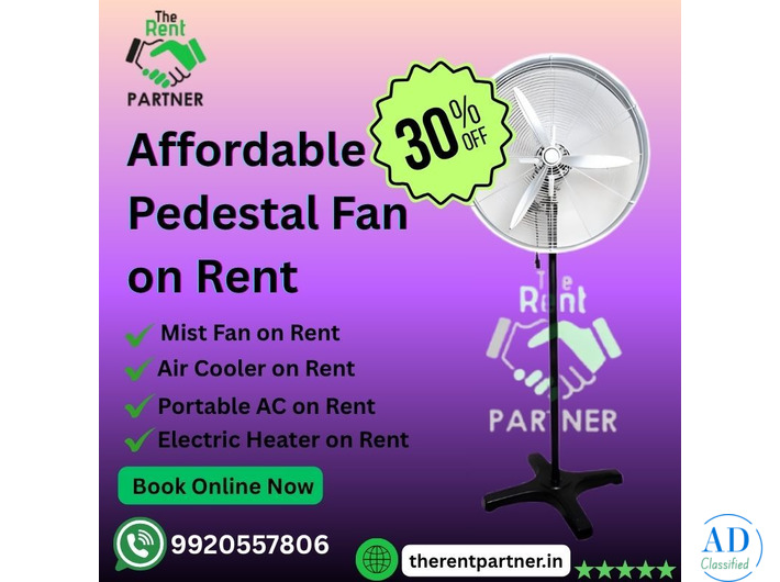 Affordable Pedestal Fan on Rent | Book Online Now