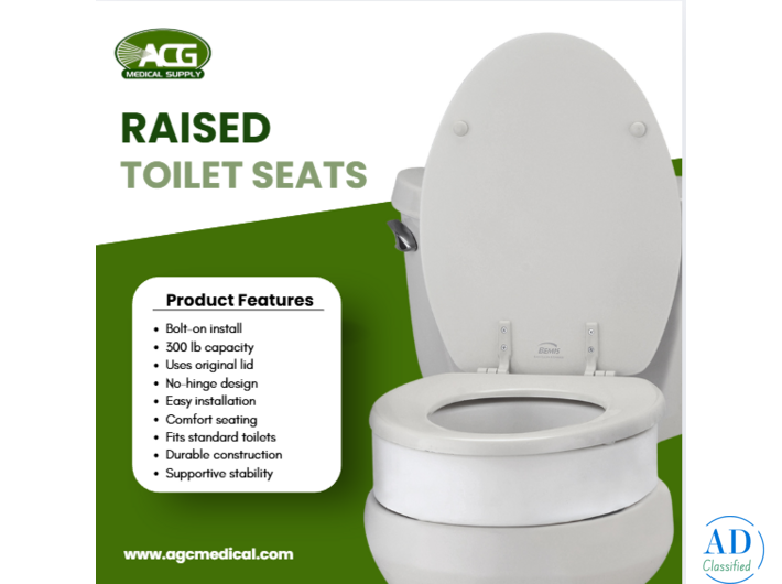 Safe & Comfortable Raised Toilet Seats – Buy Online Today!