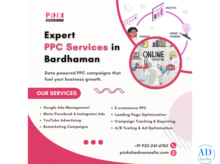 Best PPC Marketing Services in Bardhaman - Pink Shadow Media