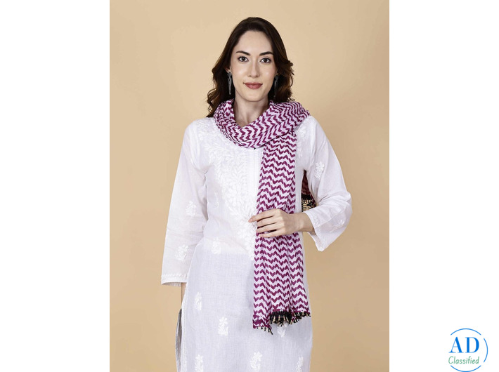 Elegant Cotton Print Dupatta – Add Grace to Every Outfit | Pretty Lady
