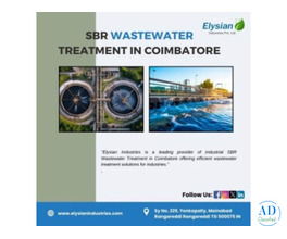 SBR Wastewater Treatment in Coimbatore | Elysian Industries
