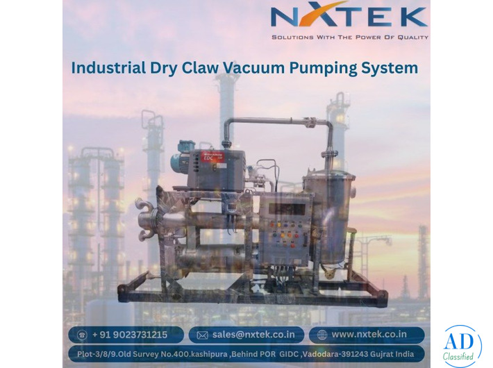 Industrial Dry Claw Vacuum Pumping System | Nxtek