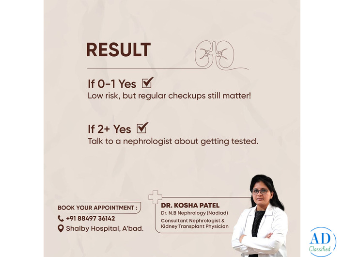 Ahmedabad’s Best Nephrologist in Ahmedabad — Dr. Kosha Patel