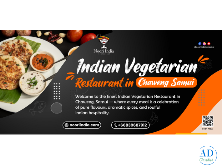 Noori India – Finest Indian Vegetarian Restaurant in Chaweng Beach