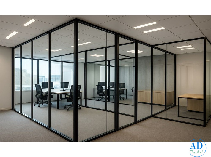 Stylish & Durable Commercial Glass Partitioning
