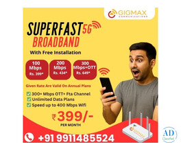 Internet Service Provider in NIT 3 Faridabad – Fast, Reliable & Affordable Connection by Gigmax