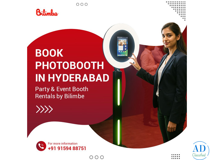Book Photobooth in Hyderabad | Party & Event Booth Rentals by Bilimbe