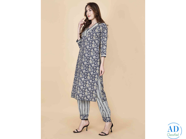 Elegant 3 Piece Suit Navy Blue by Pretty Lady