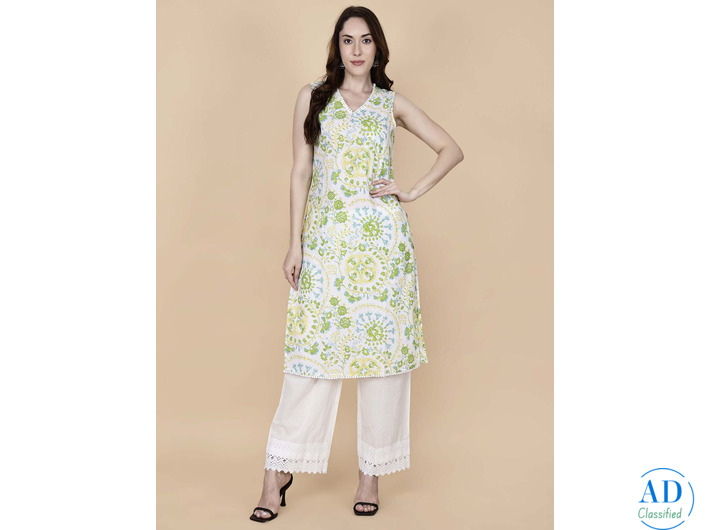 2 Piece Suit Floral Green – Pretty Lady | ₹2,313.00