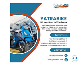 Scooty on Rent in Vrindavan - Yatra Bike