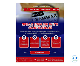 Speak English with Confidence!-  Brain Skills Learning Centre, Thanjavur!