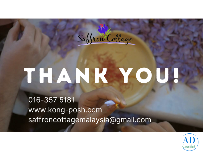 Authentic Kashmiri Saffron at Saffron Cottage