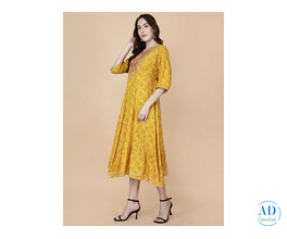 A-Line Kurta Yellow - Pretty Lady