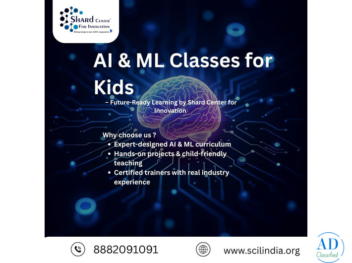 AI & ML Classes for Kids – Future-Ready Learning by Shard Center for Innovation