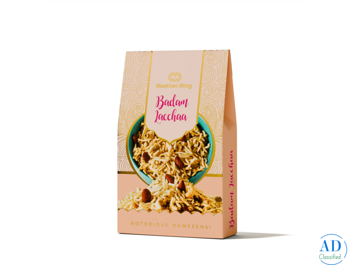 Fresh & Crispy Badam Lachha – Premium Namkeen for Every Occasion