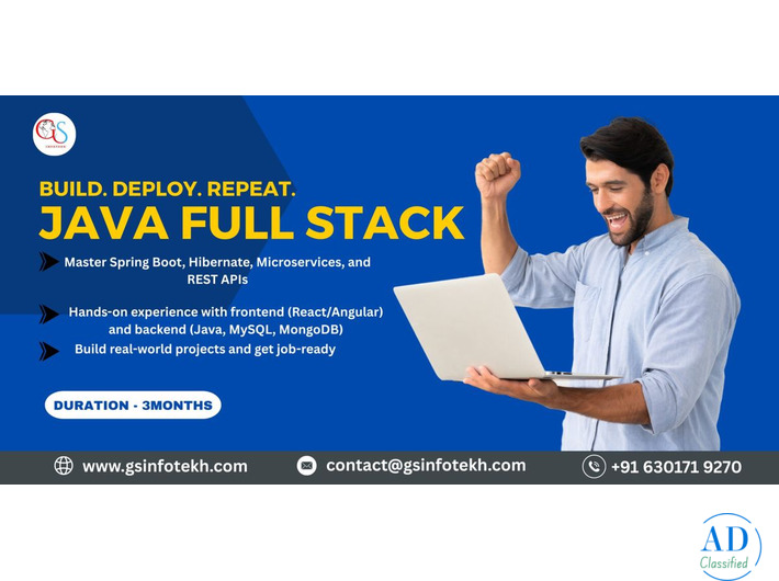 java full stack developer course