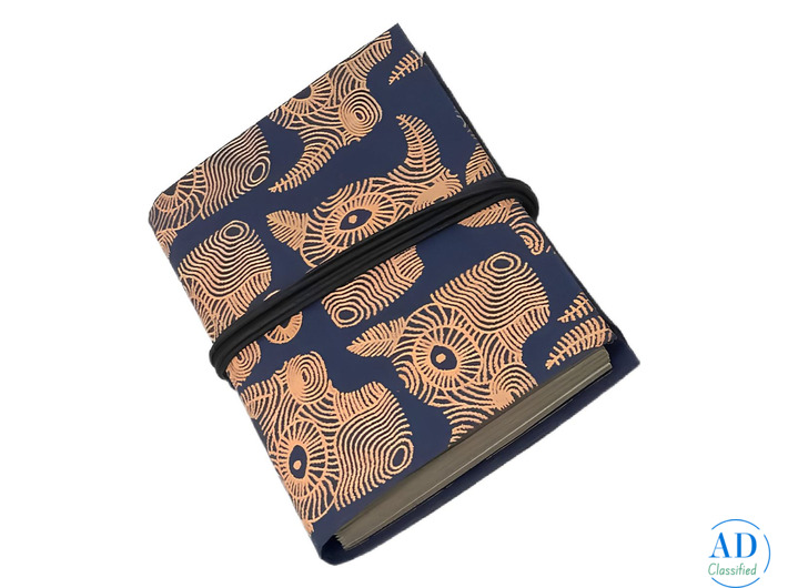 A6 Coptic Bound Notebook – Handmade Eco-Friendly Journal