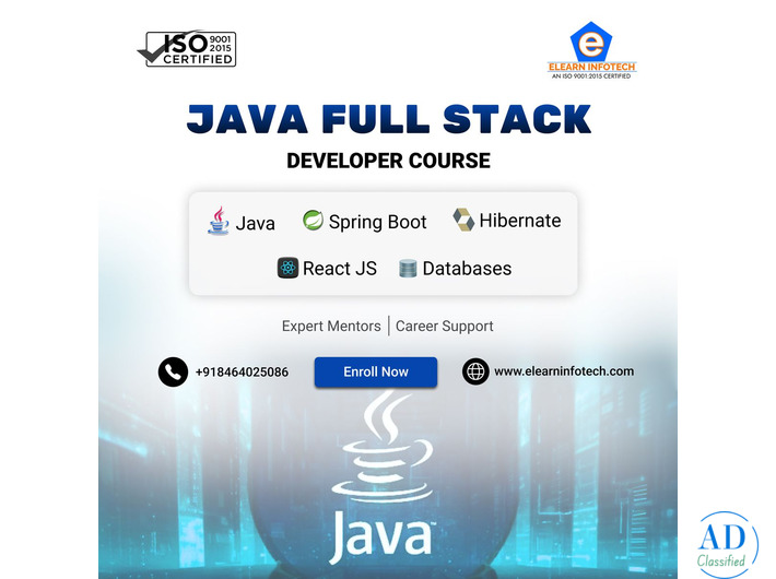Full Stack Java Course in Madhapur, Hitech City | Elearn Infotech