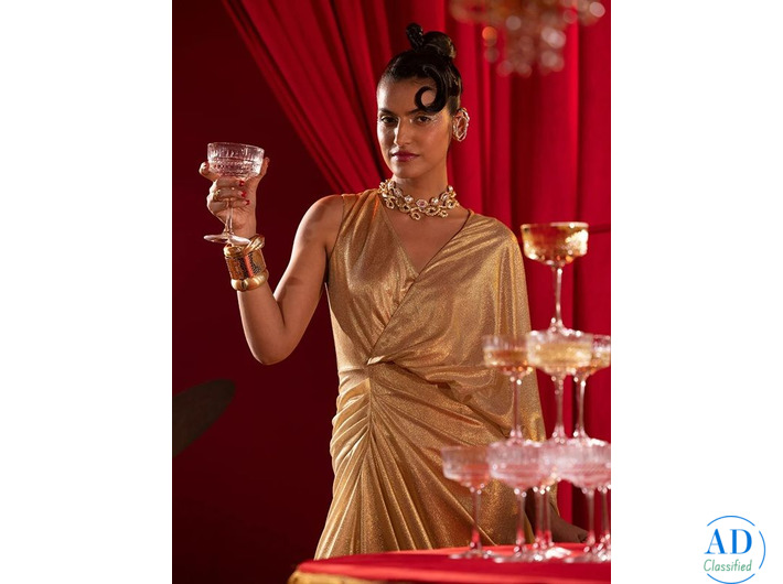 Medusa Golden Glam Gown Black Friday Sale for luxe gown dress for girls