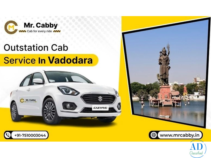 Mr. Cabby’s Premium Outstation Taxi — Comfort Beyond Vadodara